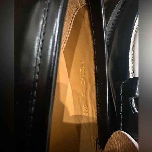 Gucci Ladies Platform Slip On Lug Loafer 'Interlocking G chain- Black & White - Picture 9 of 10